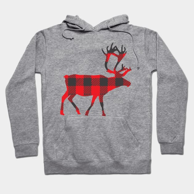 Christmas Reindeer Hoodie by Rise And Design